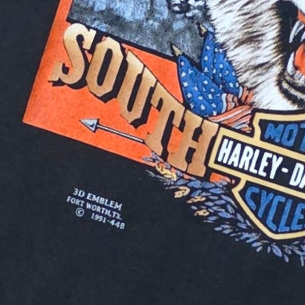 Collectable 3D Harley-Davidson Black Graphic T-Shirt - Picture 5 of 5